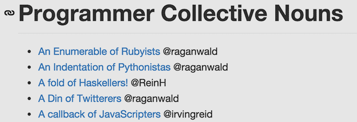 programmer collective nouns