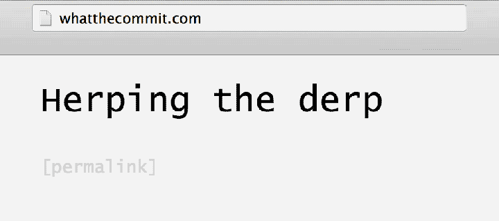 what the commit
